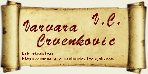 Varvara Crvenković vizit kartica